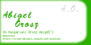 abigel orosz business card